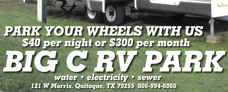 Big C RV Park • RV Space Rentals • 121 W Morris, Quitaque, TX 79255 • 806-994-6068